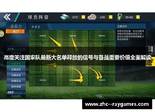 高度关注国家队最新大名单释放的信号与备战重要价值全面解读
